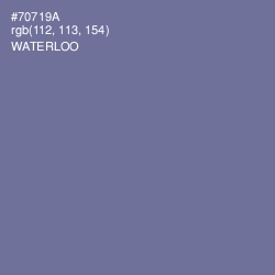 #70719A - Waterloo  Color Image